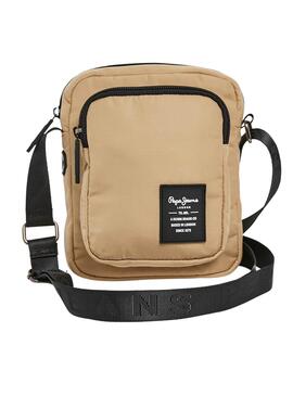 Bolsa lateral Pepe Jeans Kyle Bege para Homem