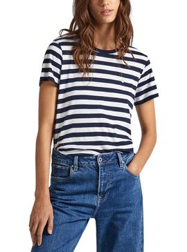 Camiseta Pepe Jeans Jinx Marinho para Mulher