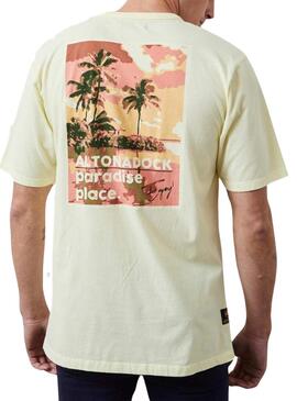 Camiseta Altonadock Paradise Amarelo para Homem