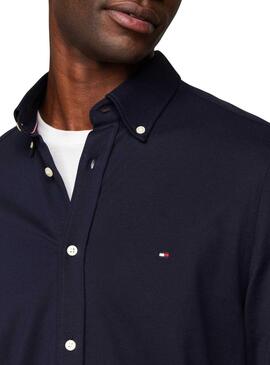 Camisa Tommy Hilfiger 1985 Navy para Homem