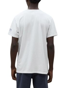 Camiseta Ecoalf Melti Branca para Homem