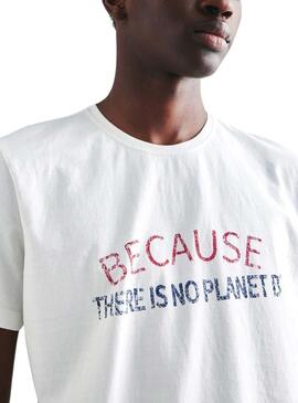 Camiseta Ecoalf Melti Branca para Homem