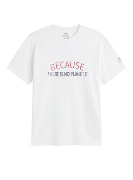Camiseta Ecoalf Melti Branca para Homem