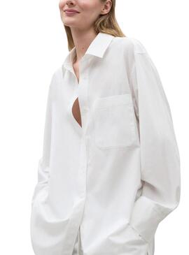 Camisa Ecoalf Andrea Branca para Mulher