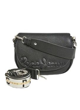 Bolsa transversal Pepe Jeans Crisha preta para mulher