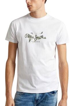 Camiseta Pepe Jeans Count Branca Para Homem