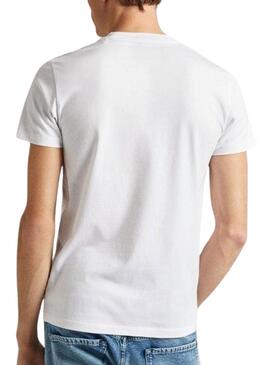 Camiseta Pepe Jeans Count Branca Para Homem