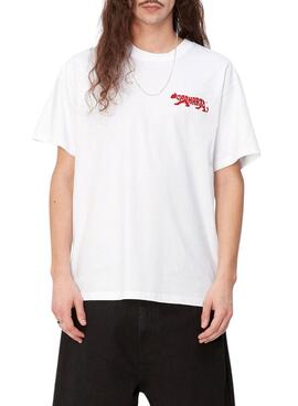 Camiseta Carhartt S/S Rocky Branco Para Homem