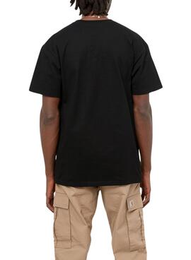 Camiseta Carhartt S/S Chase Preta Para Homem.