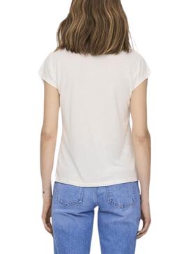 Camisa Only Free Life S/S Branca Para Mulher