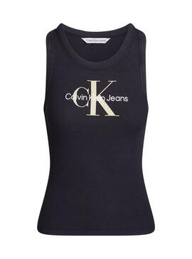 Blusa Calvin Klein Archival MonologoNegro Mulher