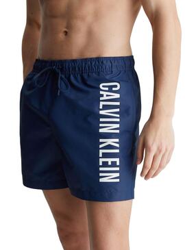 Shorts de banho Calvin Klein Drawstring Azul-marinho Para Homens