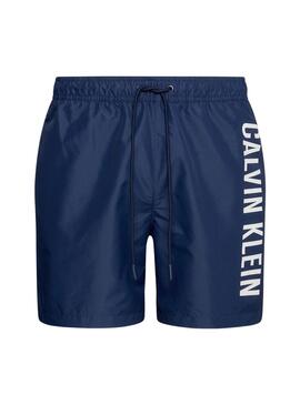 Shorts de banho Calvin Klein Drawstring Azul-marinho Para Homens