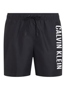 Fato de banho Calvin Klein desenhado preto para homem.