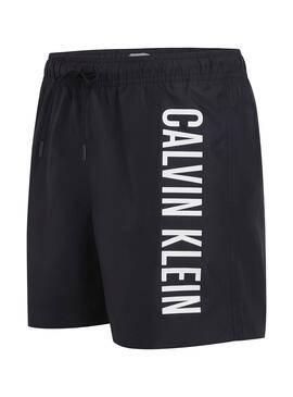 Fato de banho Calvin Klein desenhado preto para homem.