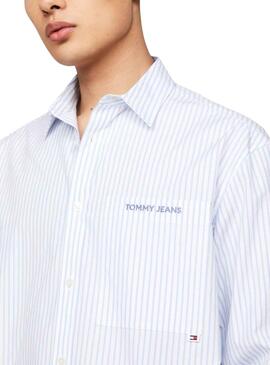 Camisa Tommy Jeans Classic Rayas para Homem