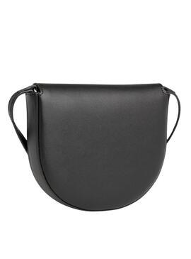 Bolsa a tiracolo Calvin Klein Saddle Negro para Mulher