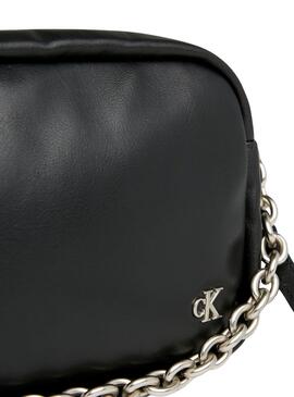 Bolsa Calvin Klein Chain Negra para Mulher.