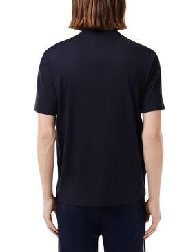 Camiseta Lacoste Contrast Azul Marinho para Homem