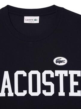 Camiseta Lacoste Contrast Azul Marinho para Homem