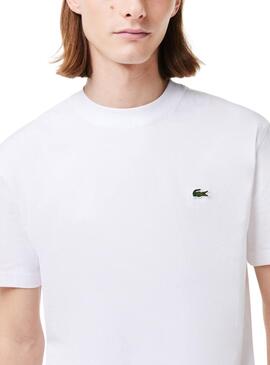 Camiseta Lacoste Clássica Branca para Homem