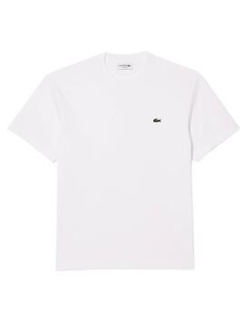 Camiseta Lacoste Clássica Branca para Homem