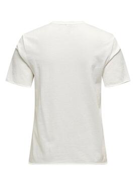 Camiseta Only Lucy Branca para Mulher