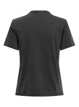Camiseta Only Lucy Preto para Mulher