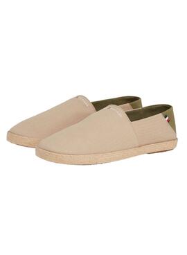 Alpargatas Tommy Hilfiger Core Beige para Hombre traduzido para o português é Alpargatas Tommy Hilfiger Core Bege para Homem.