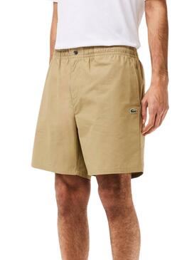 Bermudas Lacoste Relaxed Beige para Homem