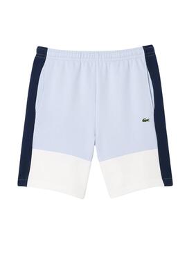 Bermuda Lacoste Color Block Azul para Homem