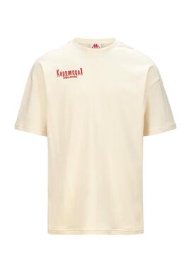 Camiseta Kappa Lerice Bege para Homem.
