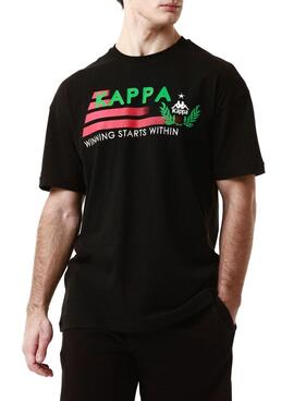 Camiseta Kappa Lorence preta para homem.