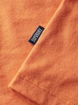 Camiseta Superdry Logo Laranja para Homem.