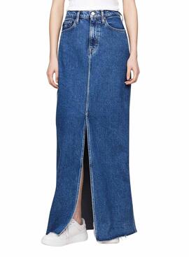 Saia Tommy Jeans Claire High Maxi Denim Mulher