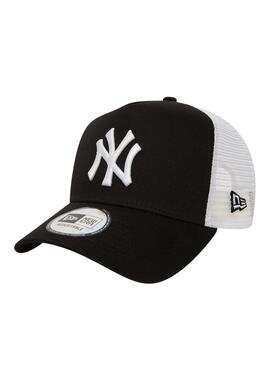 Boné New Era New York Yankees Clean Trucker Branco