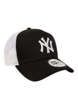 Boné New Era New York Yankees Clean Trucker Branco