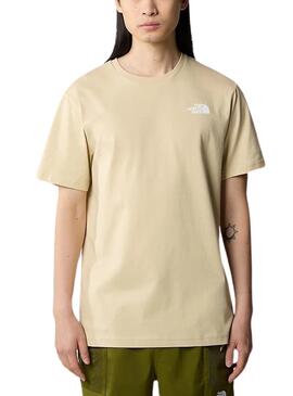 Camiseta The North Face Redbox Beige para Homem