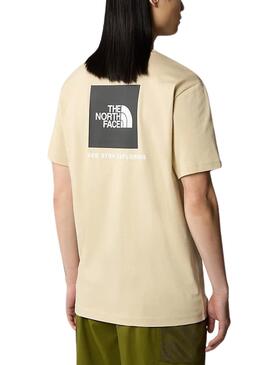 Camiseta The North Face Redbox Beige para Homem