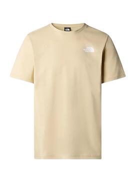 Camiseta The North Face Redbox Beige para Homem