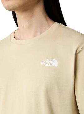 Camiseta The North Face Redbox Beige para Homem