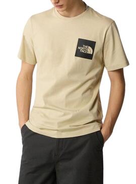 Camiseta The North Face Fine Tee Beige Homem