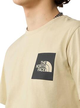 Camiseta The North Face Fine Tee Beige Homem