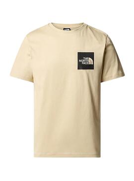 Camiseta The North Face Fine Tee Beige Homem