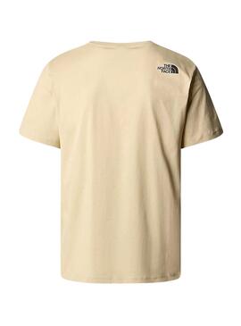 Camiseta The North Face Fine Tee Beige Homem