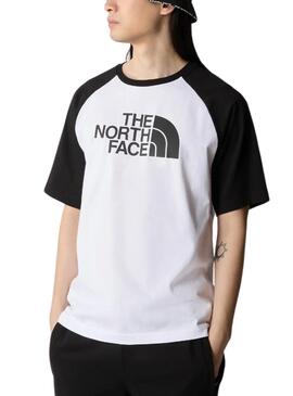 Camiseta The North Face Raglan Easy Branca Masculina