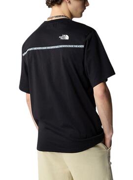 Camiseta The North Face Zumu Relaxada Negra Homem