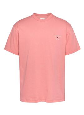 Camisa Tommy Jeans Corp Rosa para Homem