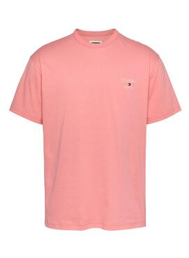 Camisa Tommy Jeans Corp Rosa para Homem