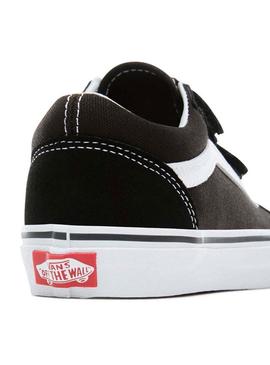 Sapatilhas Vans Old Skool Black Velcro Menina e Me